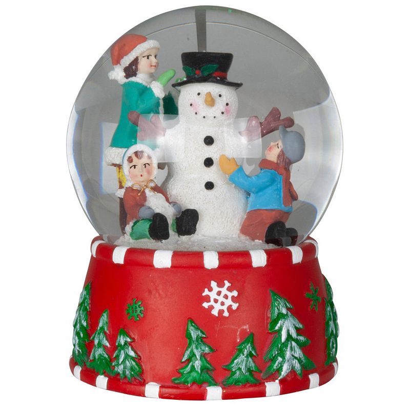 Foto van Sneeuwbol/snowglobe beeldje - met muziek - kerstman - 15 cm - sneeuwbollen