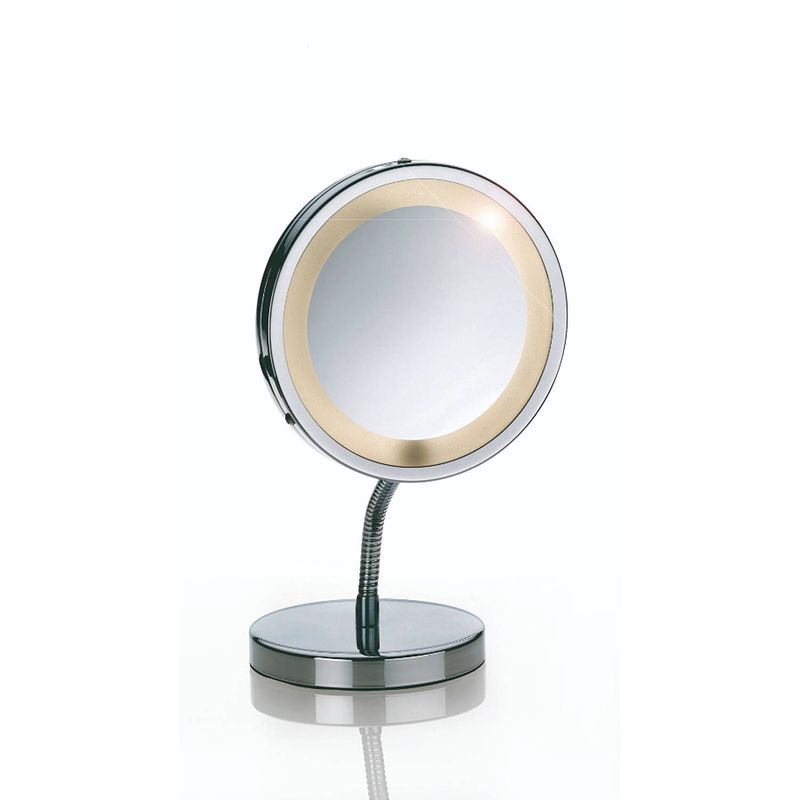 Foto van Kela spiegel lola led 15 x 27,5 cm staal zilver