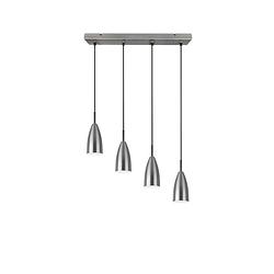 Foto van Moderne hanglamp farin - metaal - grijs