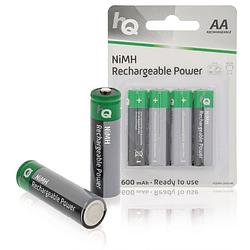 Foto van Hq oplaadbare nimh aa-batterij 2600 mah, blister 4 stuks