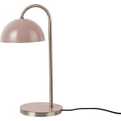 Foto van Leitmotiv leeslamp dome 36,5 x 14 cm staal roze/goud