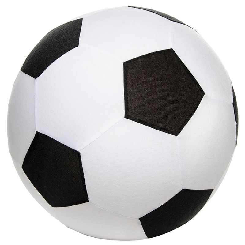 Foto van Lg-imports speelgoedvoetbal mesh 50 cm wit