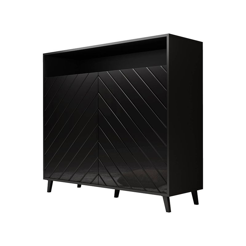 Foto van Meubella dressoir blu - zwart - 121 cm