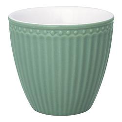 Foto van Greengate beker (latte cup) alice dusty green 300 ml - ø 10 cm