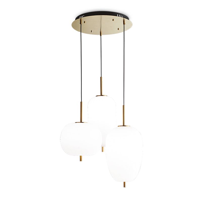 Foto van Moderne witte hanglamp - ideal lux umile - led verlichting - metaal