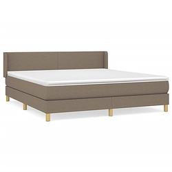 Foto van The living store boxspringbed - bed - 203x163x78/88 cm - pocketvering matras - middelharde ondersteuning -