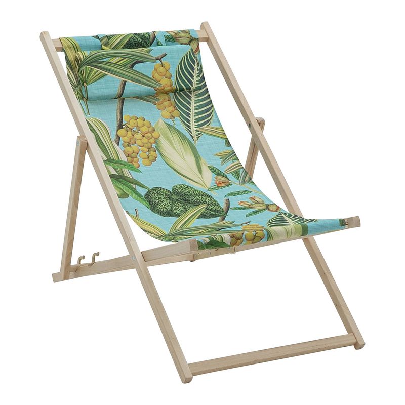 Foto van Madison - strandstoel - la grave light blue - 120x55 - blauw