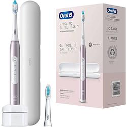 Foto van Oral-b pulsonic slim luxe 4500 rosegold met reisetui - elektrische tandenborstel