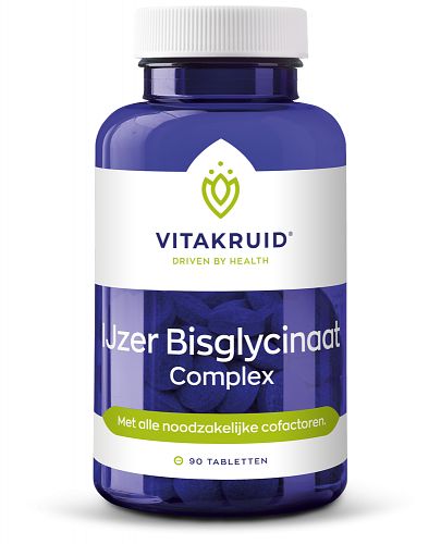 Foto van Vitakruid ijzer bisglycinaat complex tabletten