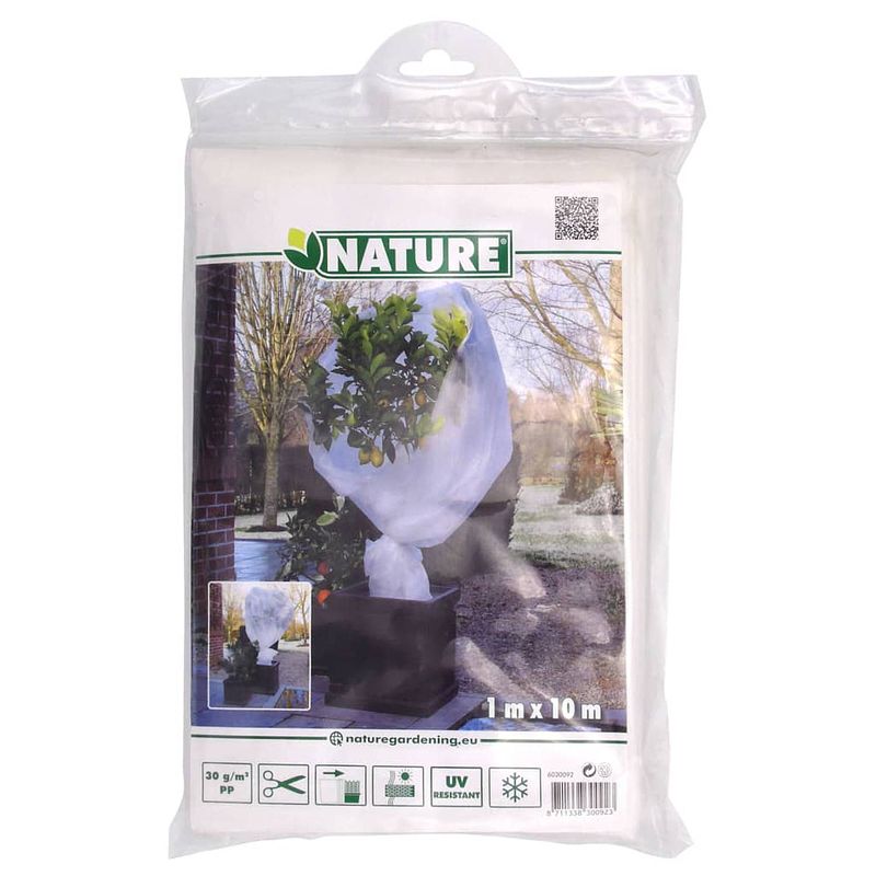 Foto van Nature winterhoes 30 g/m² 1x10m wit