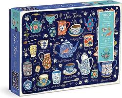 Foto van Tea time 1000 piece puzzle with shaped pieces - puzzel;puzzel (9780735374935)