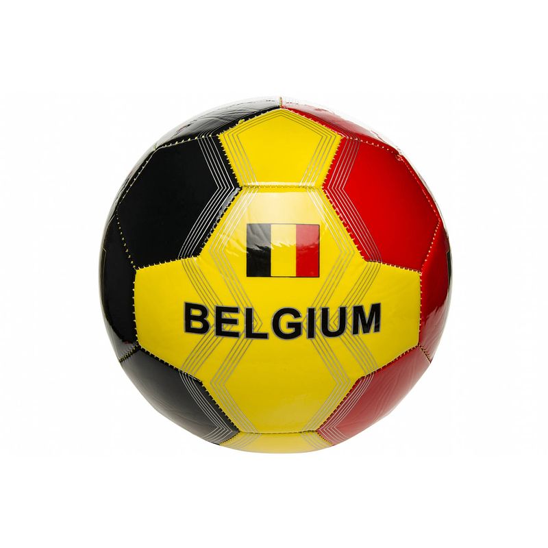 Foto van Lg-imports voetbal belgië 22 cm zwart/geel/rood