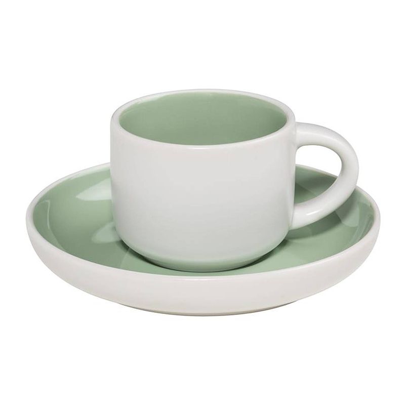 Foto van Maxwell & williams - tint espresso kop & schotel groen