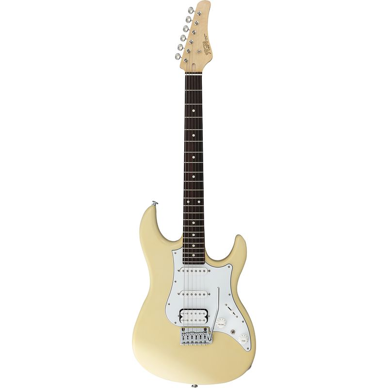 Foto van Fgn guitars j-standard odyssey traditional ivory elektrische gitaar met gigbag