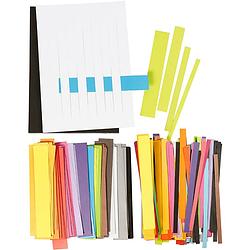 Foto van Packlinq papier weven set. l: 21 cm. b: 10+15+25+35 mm. 1 doos