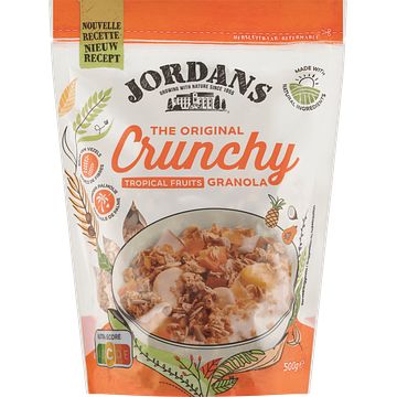 Foto van Jordans the original crunchy tropical fruits granola 500g bij jumbo