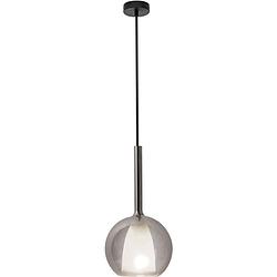 Foto van V-tac hanglamp vt-7304 e27 60w 25 x 100 cm ip20 glas grijs/wit