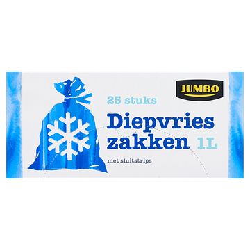 Foto van Jumbo diepvrieszakken met sluitstrips 1 l 25 stuks