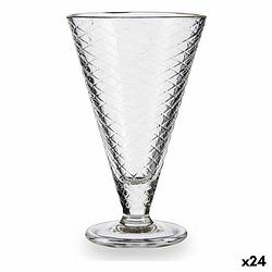 Foto van Glas voor ijs en milkshakes transparant glas 340 ml (24 stuks)