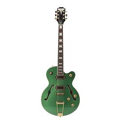 Foto van Epiphone uptown kat es emerald green metallic semi-akoestische gitaar