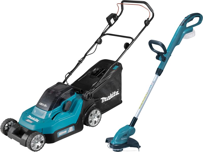 Foto van Makita dlm382pt2 + makita dur181z