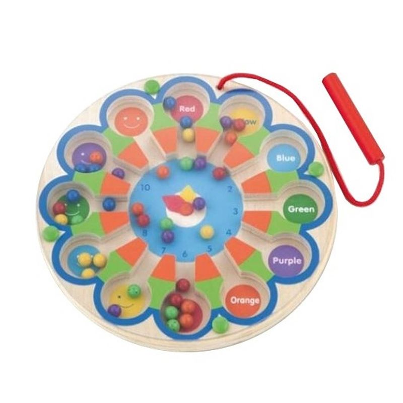 Foto van Viga toys labyrint met magneetstift klok 17,5 cm