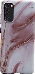 Foto van Bluebuilt pink marble hard case samsung s20 fe back cover