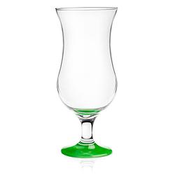 Foto van Glasmark cocktail glazen - 6x - 420 ml - groen - glas - pina colada glazen - cocktailglazen