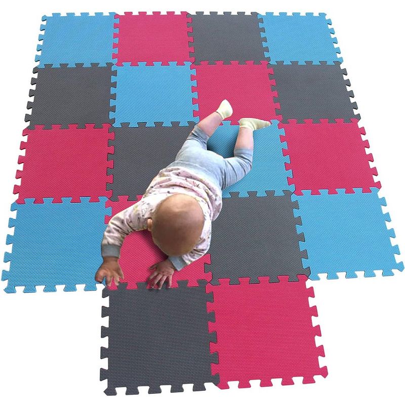 Foto van Synx tools puzzelmat foam speelmat baby - kruipmat - extra groot xxl 36delig 180x180