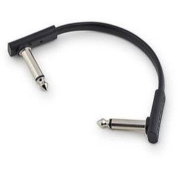 Foto van Rockboard flat patch cable mono jack haaks 10 cm