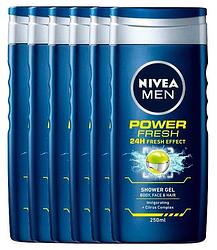 Foto van Nivea men power refresh shower gel voordeelverpakking