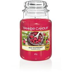 Foto van Yankee candle - red raspberry geurkaars - large jar - tot 150 branduren