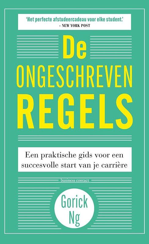 Foto van De ongeschreven regels - gorick ng - ebook (9789047015987)