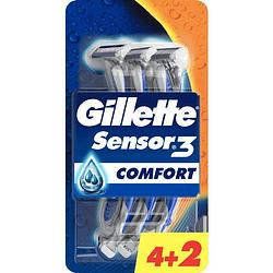 Foto van Gillette sensor3 comfort wegwerpmesjes - mannen - 6 stuks