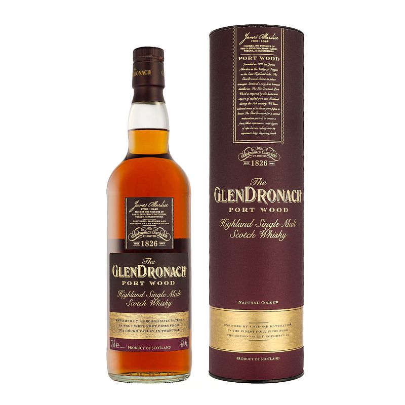 Foto van The glendronach port wood 70cl whisky + giftbox