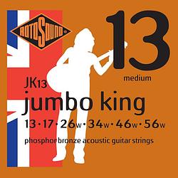 Foto van Rotosound jk13 jumbo king akoestische gitaarsnaren 013-56w