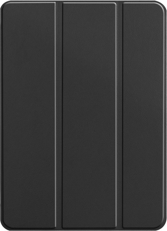 Foto van Just in case tri-fold apple ipad pro 12.9 inch (2021) book case zwart