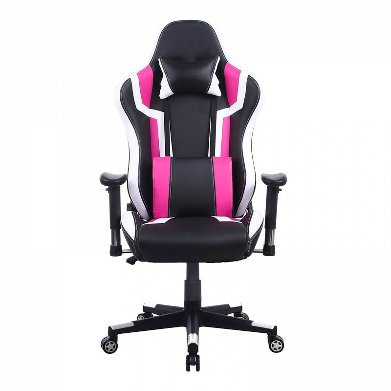 Foto van Gamestoel tornado bureaustoel - ergonomisch verstelbaar - racing gaming stoel - zwart roze