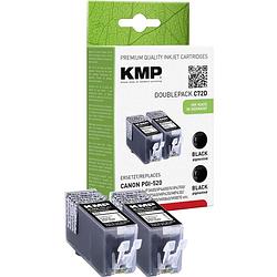 Foto van Kmp inkt vervangt canon pgi-520 compatibel 2-pack zwart c72d 1508,0021