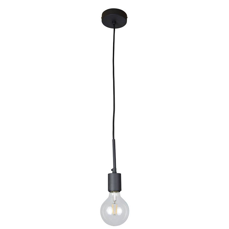 Foto van Urban interiors - bulby (met ring) hanglamp - zwart