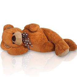 Foto van Teddybeer, 150 cm, knuffelbeer, teddy xxl , knuffel, beer, bruin