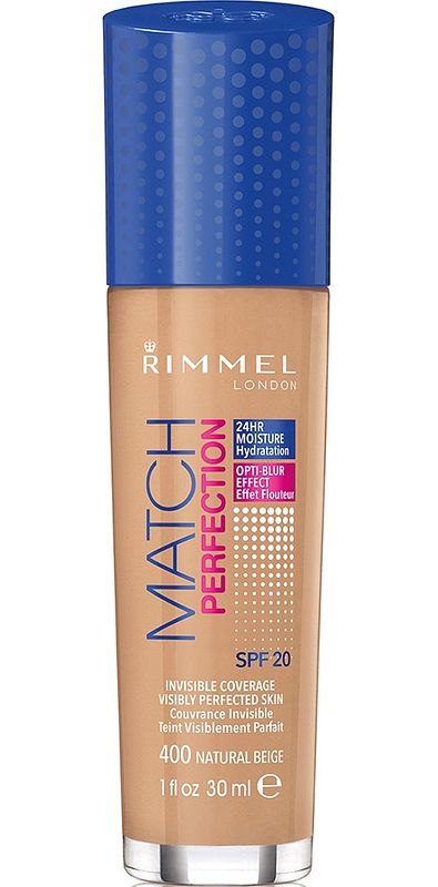 Foto van Rimmel london foundation match perfection 400 natural beige