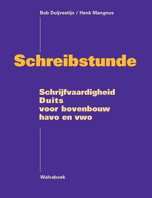 Foto van Schreibstunde - bob duijvestijn - paperback (9789066754096)