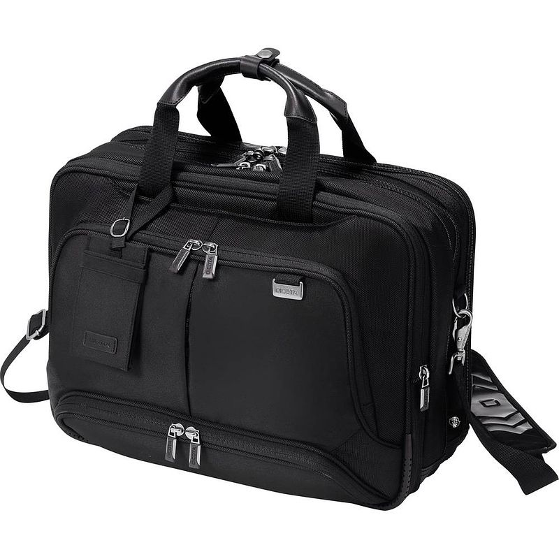 Foto van Dicota laptoptas eco top traveller twin pro 14-15.6 geschikt voor max. (laptop): 39,6 cm (15,6) zwart