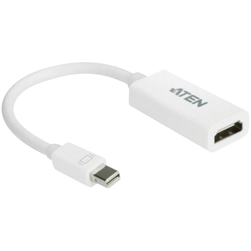 Foto van Aten vc980-at displayport / hdmi adapter [1x mini-displayport stekker - 1x hdmi-bus] wit 20.00 cm