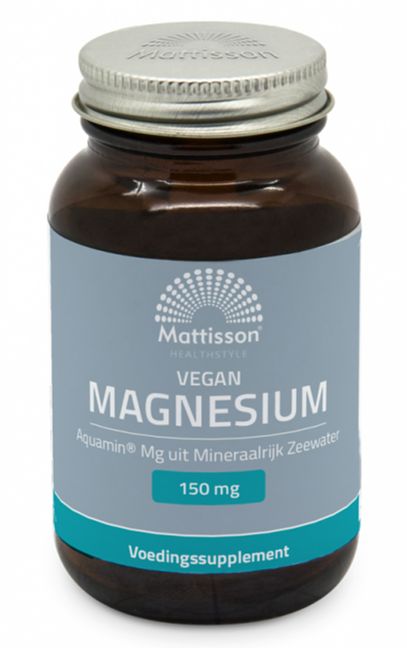 Foto van Mattisson healthstyle vegan aquamin magnesium capsules