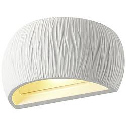 Foto van Slv plastra 1004732 wandlamp r7s 20 w wit