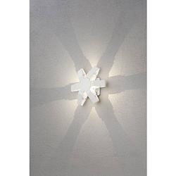 Foto van Konstsmide pescara 7977-250 led-buitenlamp (wand) energielabel: f (a - g) led led vast ingebouwd 3 w wit