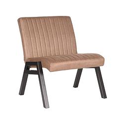 Foto van Label51 fauteuil matz - stone - microfiber