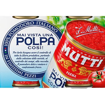 Foto van Mutti polpa di pomodoro 2x 400g bij jumbo